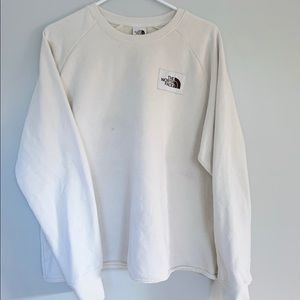 Cropped North Face Crew neck sweatshirt.
